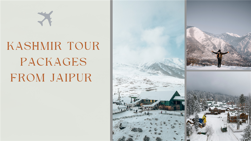 Book Kashmir Tour Packages from Jaipur by Train, Flight & Road